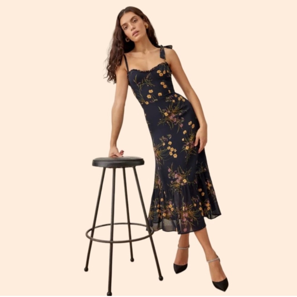 Reformation Nikita Floral Dress